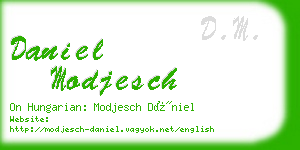 daniel modjesch business card
